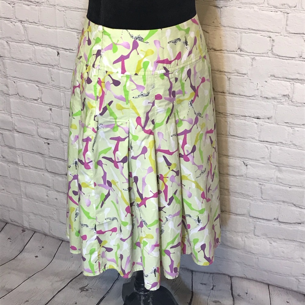 Liz Claiborne “High-Heeled Shoe” Print Skirt